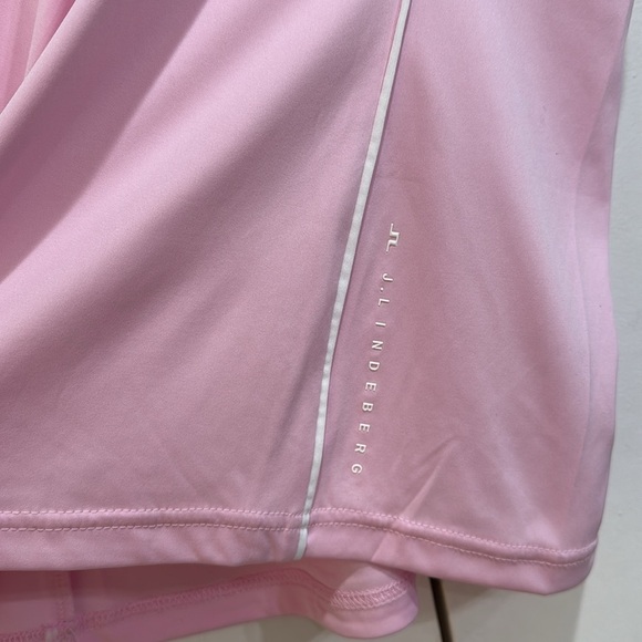J. Lindeberg Leyla Biograde Jersey Polo Pink Size Medium - Picture 6 of 8